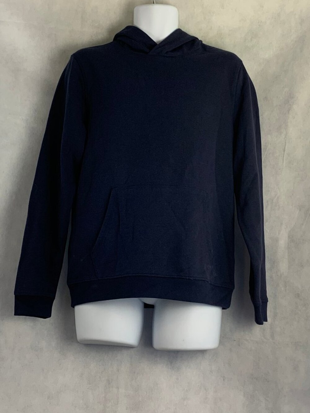 ID Ideology Men's Solid Cotton Blend Fleece Hoodie, Navy Blue, NWT